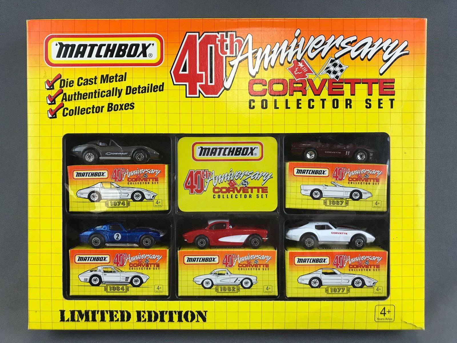 matchbox 40th anniversary corvette collector set