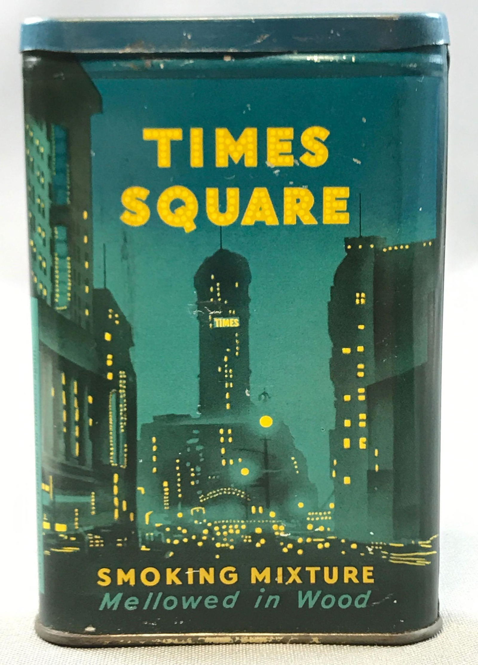 Vintage "Times Square" Vertical Tobacco Tin (1 of 4)