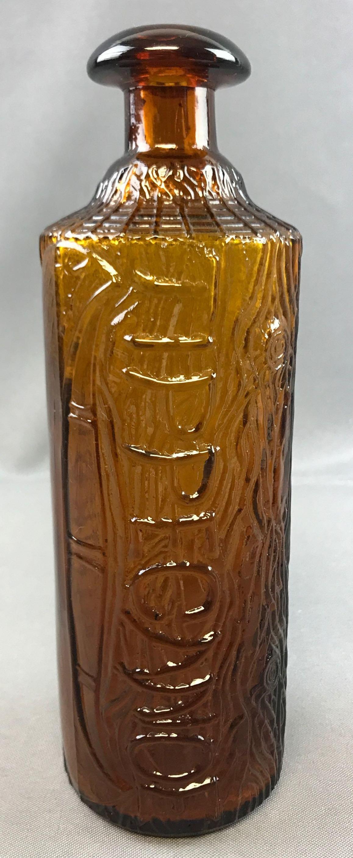 Antique Amber Tippecanoe Bottle (1 of 5)