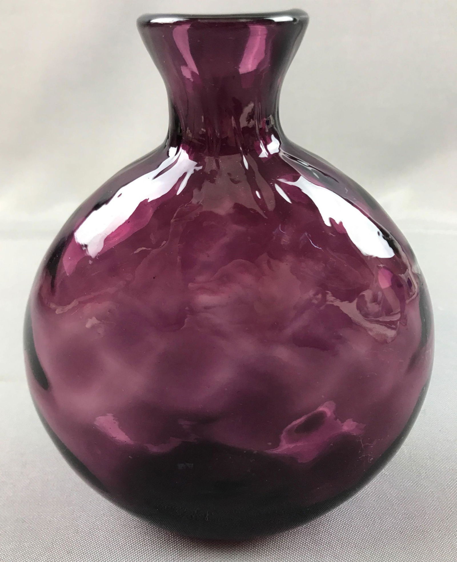 Antique Amethyst Blown Glass Flask (1 of 4)