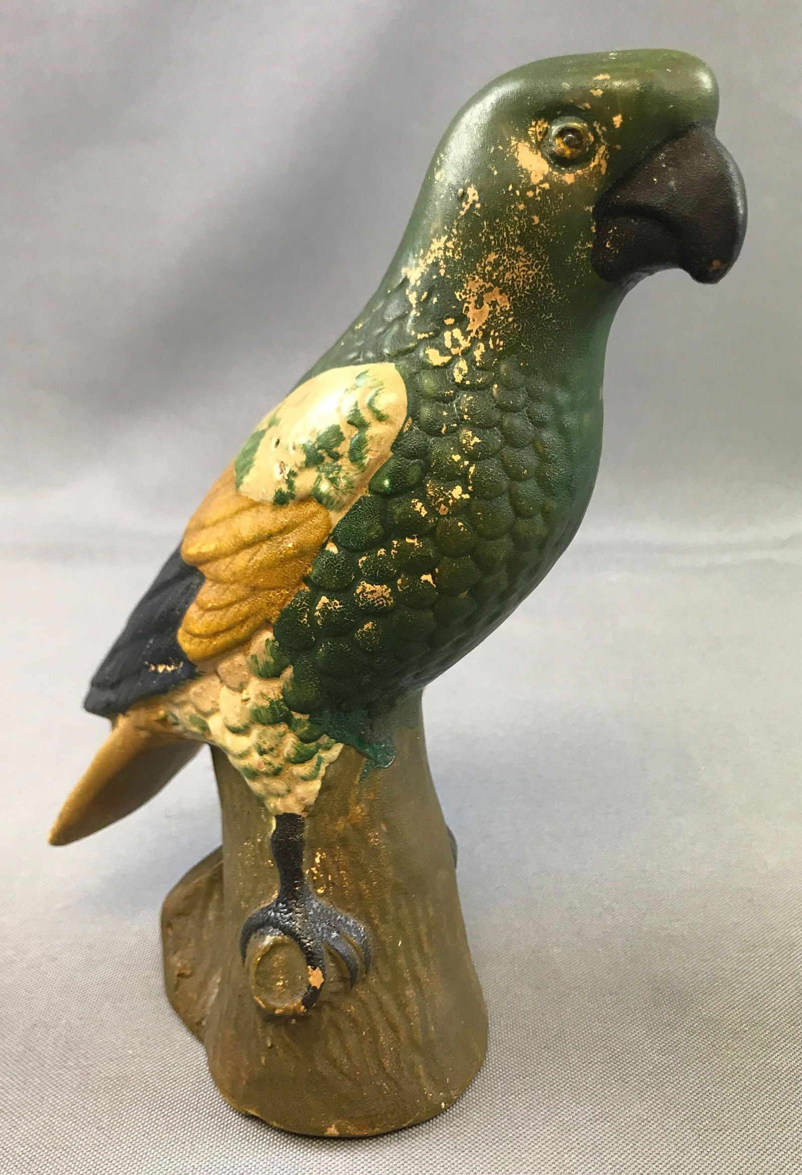 Early (c. 1890s) Chalkware Bird Bank (1 of 4)