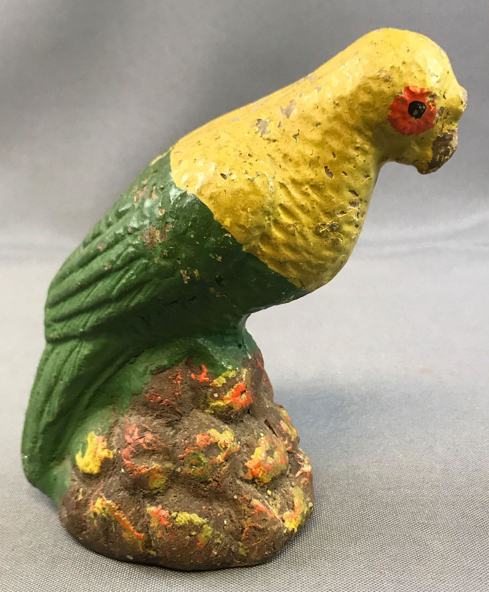 Early (c. 1890s) Chalkware Bird Bank (1 of 5)