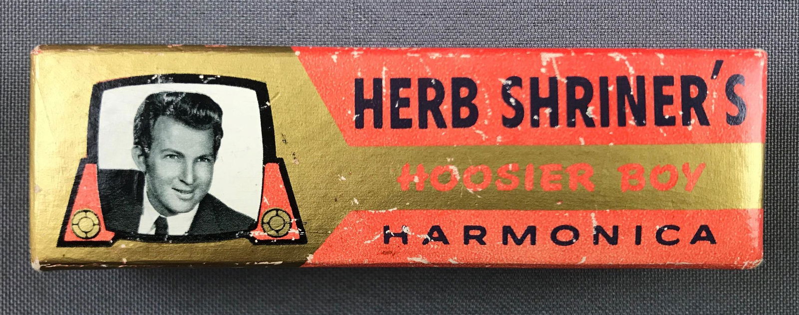 Vintage "Hoosier Boy" Hohner Harmonica in Original Box (1 of 3)