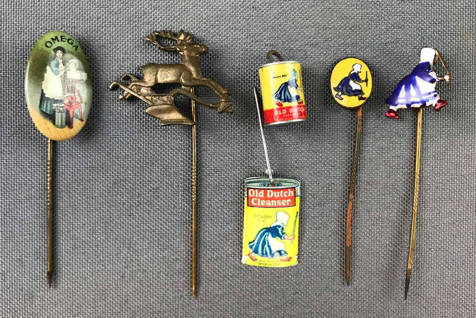 Group of 5 : Antique Advertising Stick Pins + More (1 of 5)