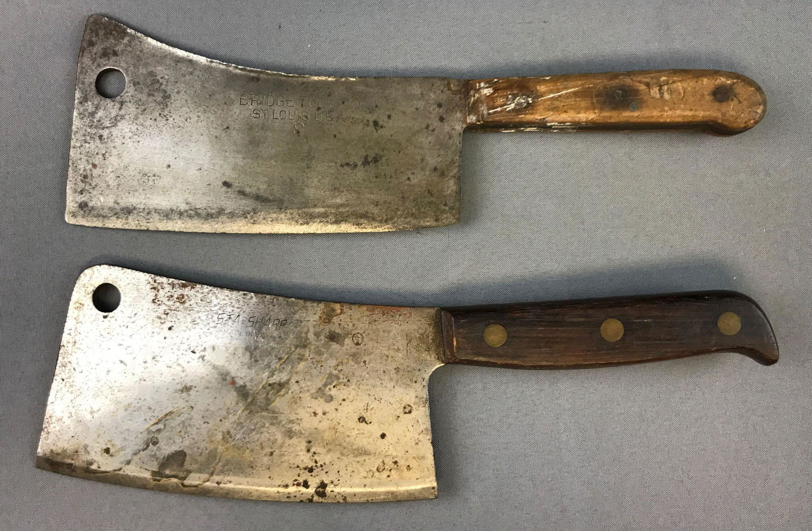 Lot of 2 : Antique Meat Cleavers (1 of 4)