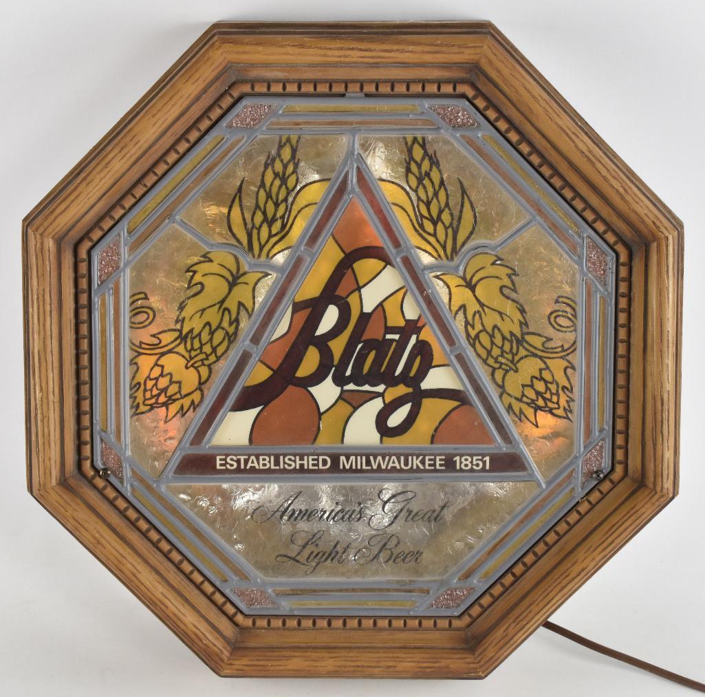 Vintage Blatz Light-up Advertising Beer Sign (1 of 2)