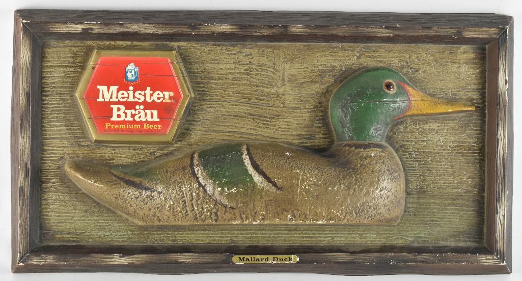 Vintage Meister Brau ÒMallard Duck"  Advertising Beer (1 of 3)