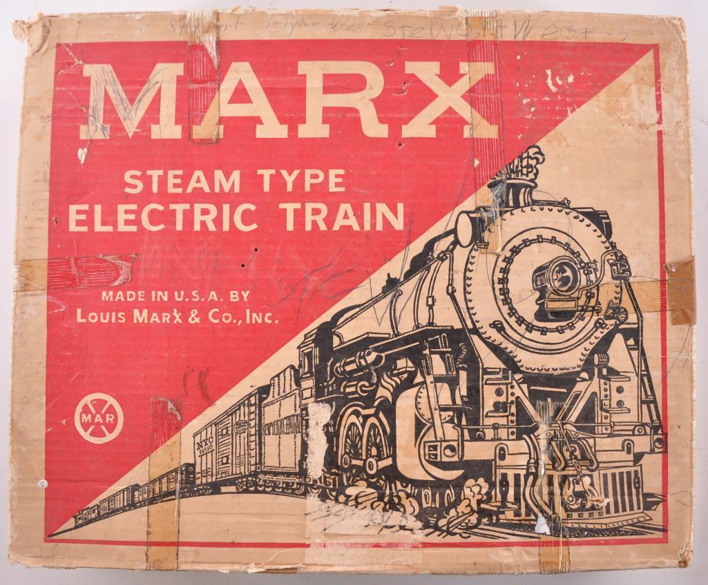 marx steam type electric train