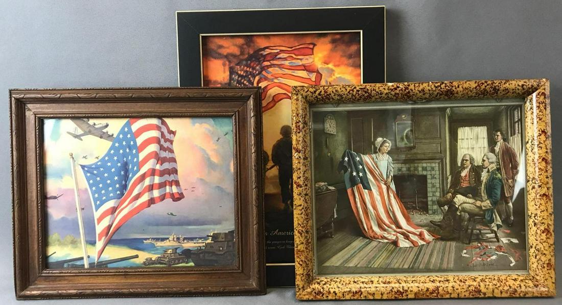 Group of 3 : Patriotic Prints - Antique to Modern (1 of 6)