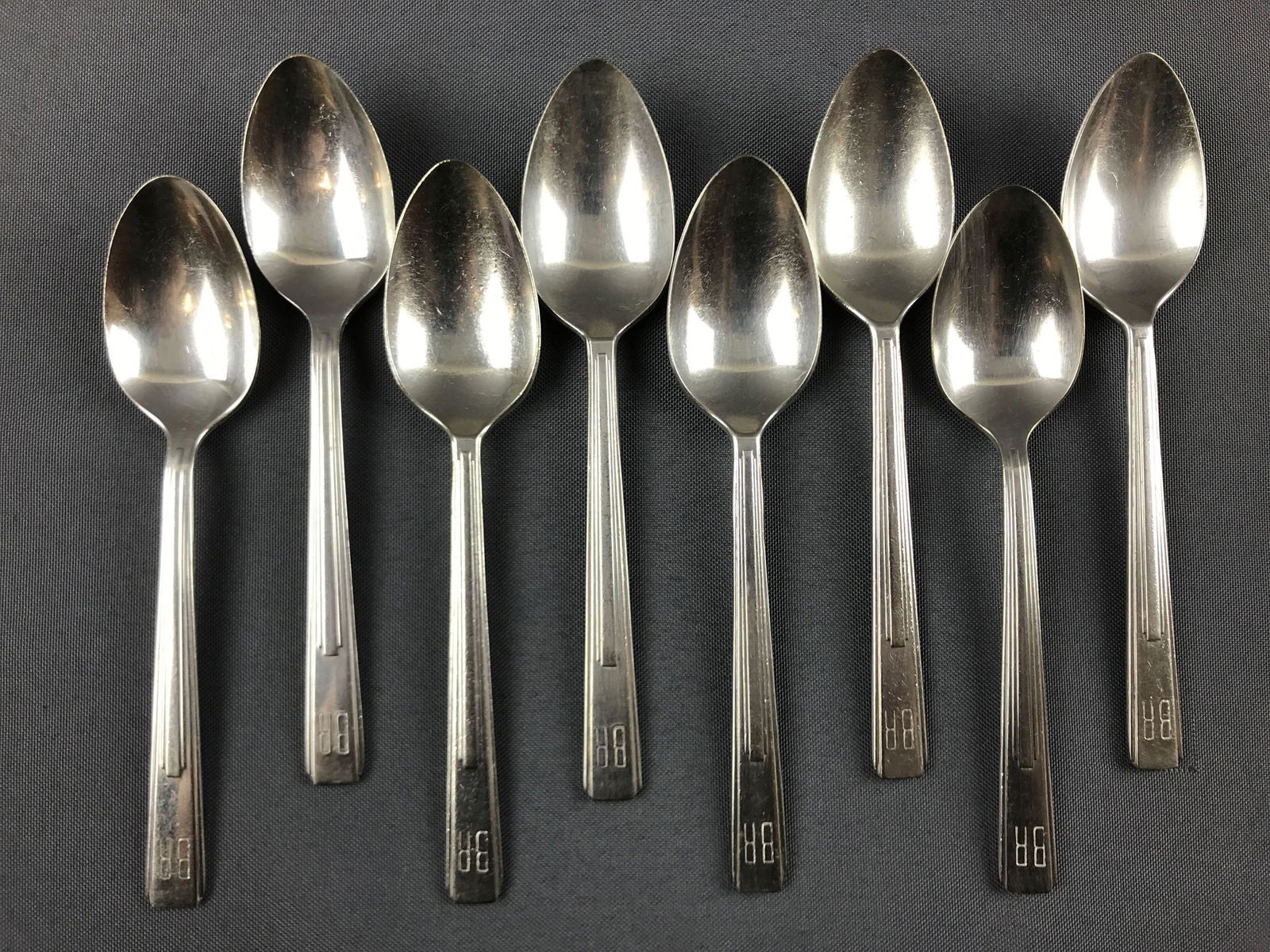 Group of 8 : Vintage Burlington Route Teaspoons (1 of 5)