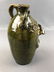 Emma Flowers : Artist Signed Pottery Face Jug - Green - 2