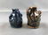 Lot of 2 : Artist Signed Miniature Pottery Face Jugs - - 2