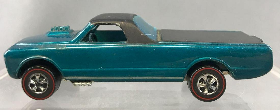 Hot Wheels Redlines Custom Fleetside Die-Cast Vehicle: 1967, Aqua body, blue/green windows