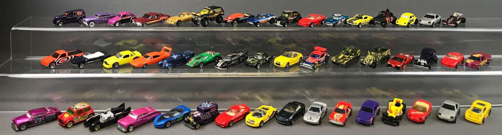 Group of 48 Hot Wheels Die-Cast Vehicles circa: In Hot Wheels 48 Car Carry Case.