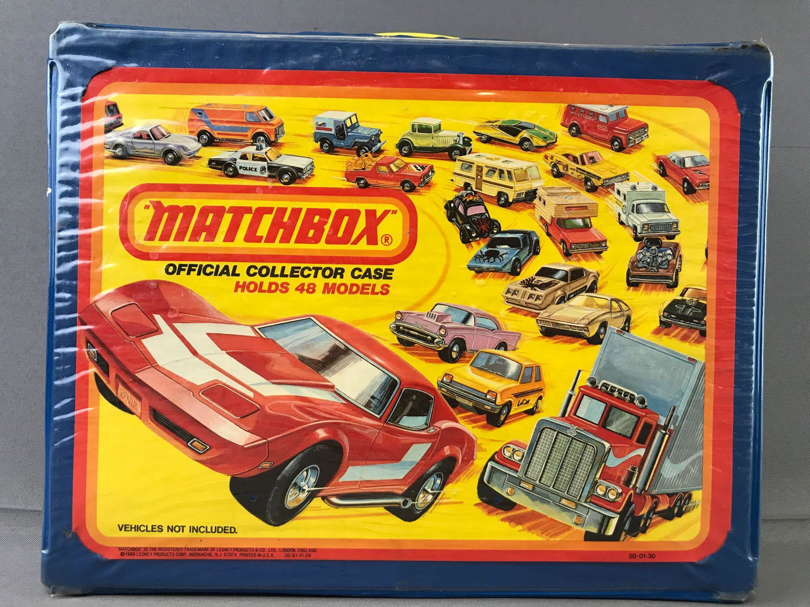 1980 Matchbox Official Collector Case and Contents-48: Case measures 12.75x10x3 inches