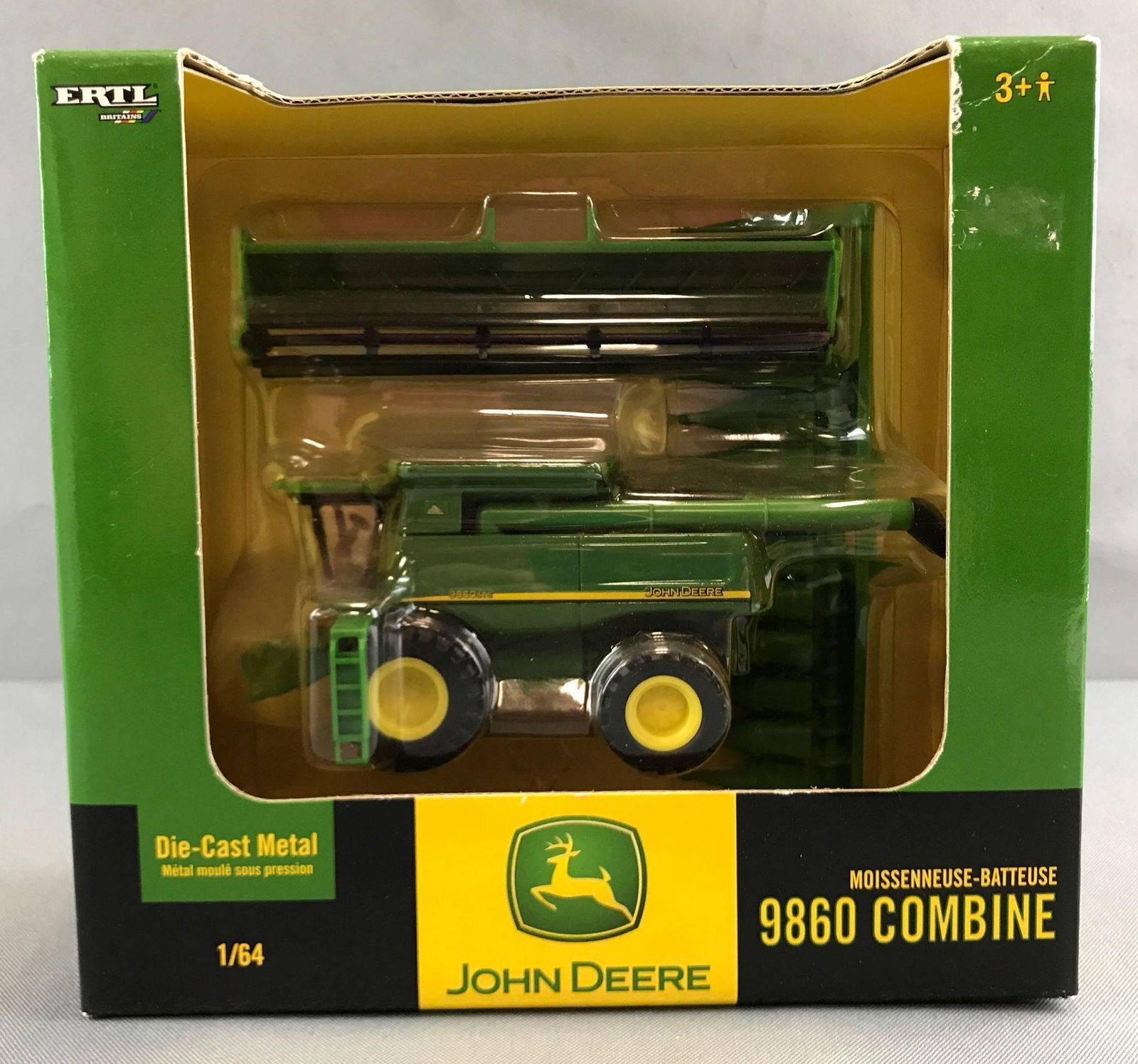 ERTL John Deere die cast 9860 Combine: New in original packaging. 1/64 scale