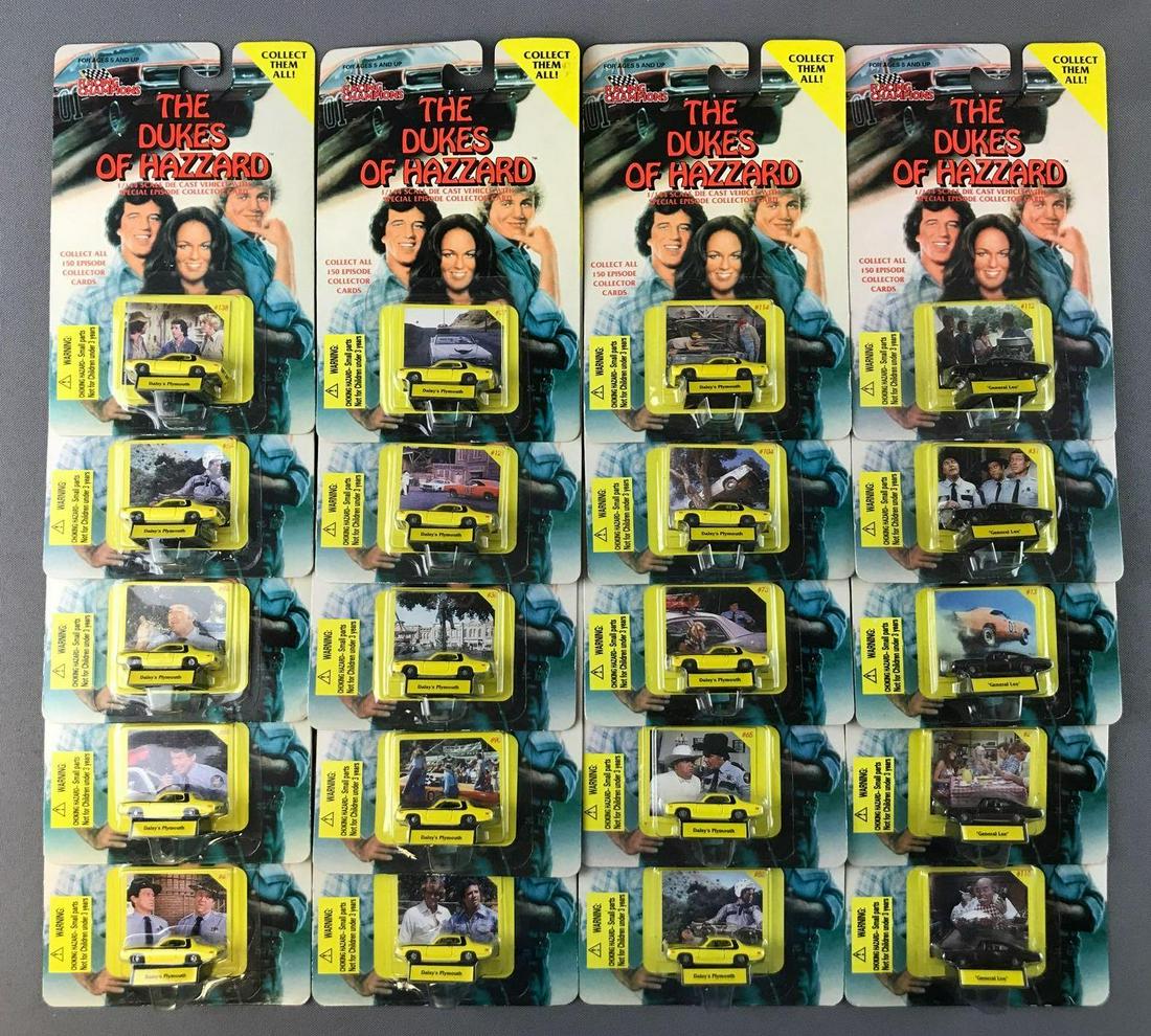 Group of 20 Racing Champions Dukes of Hazard 1/144: Includes Daisys Plymouth and General Lee