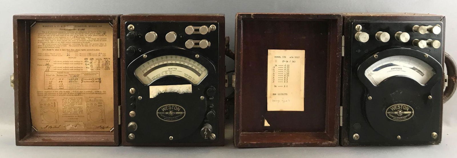 Group of 2 : Vintage "Weston Electrical Instrument Co." (1 of 16)
