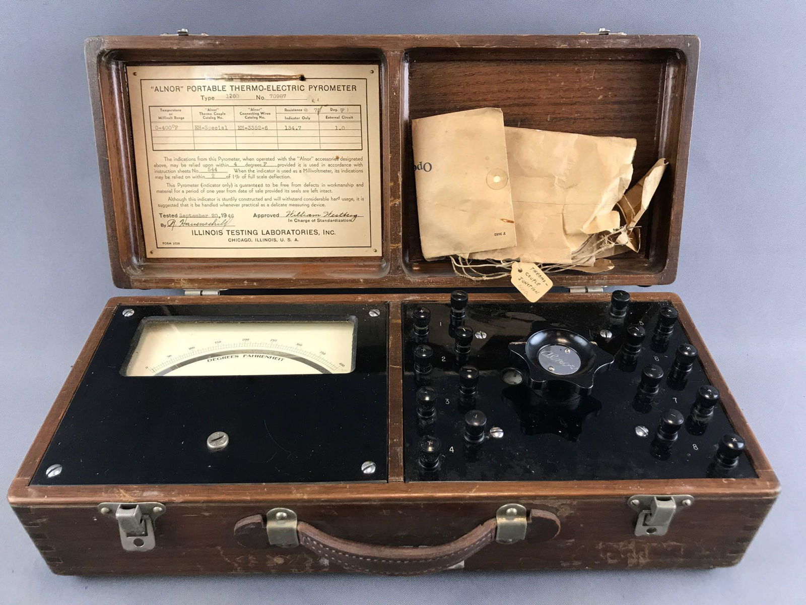 Vintage Illinois Testing Laboratories, Inc Alnor (1 of 7)