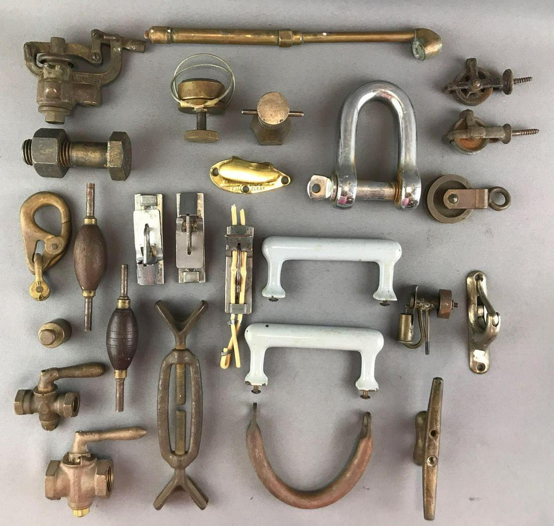 Group of 25+ : Assorted Tools, Pulleys, Handles, + more (1 of 6)