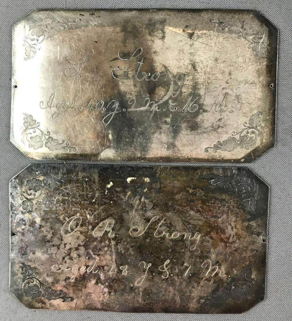 Group of 2 : Vintage Casket Plaques (1 of 4)