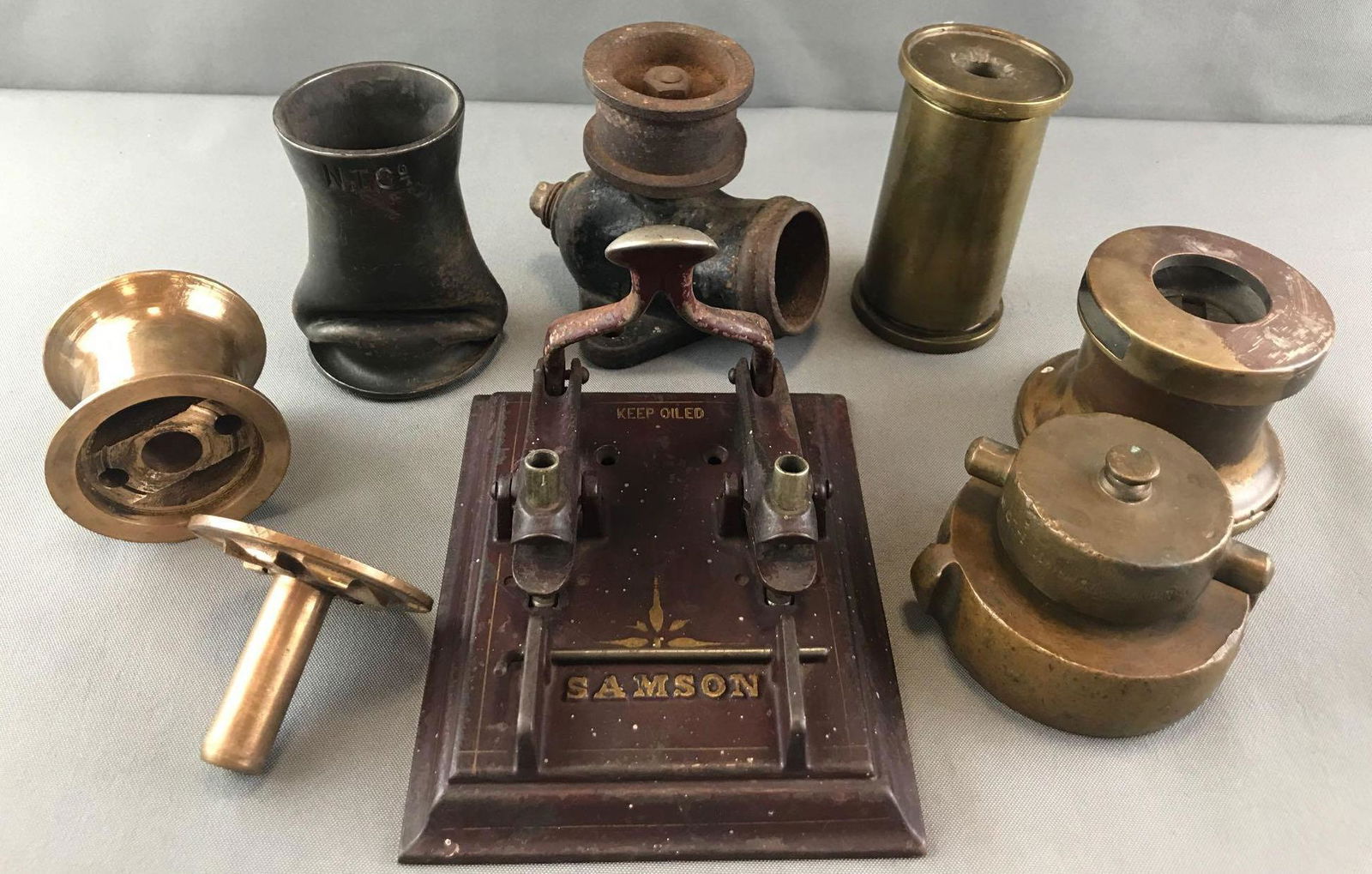 Group of 8 : Assorted Antique/Vintage Metal Items - (1 of 15)