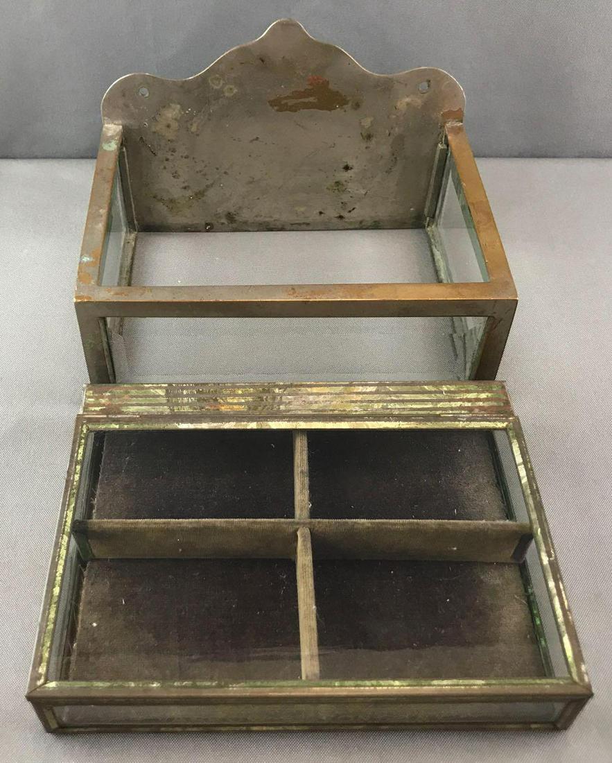 Group of 2 : Antique Glass Display Cases (1 of 10)