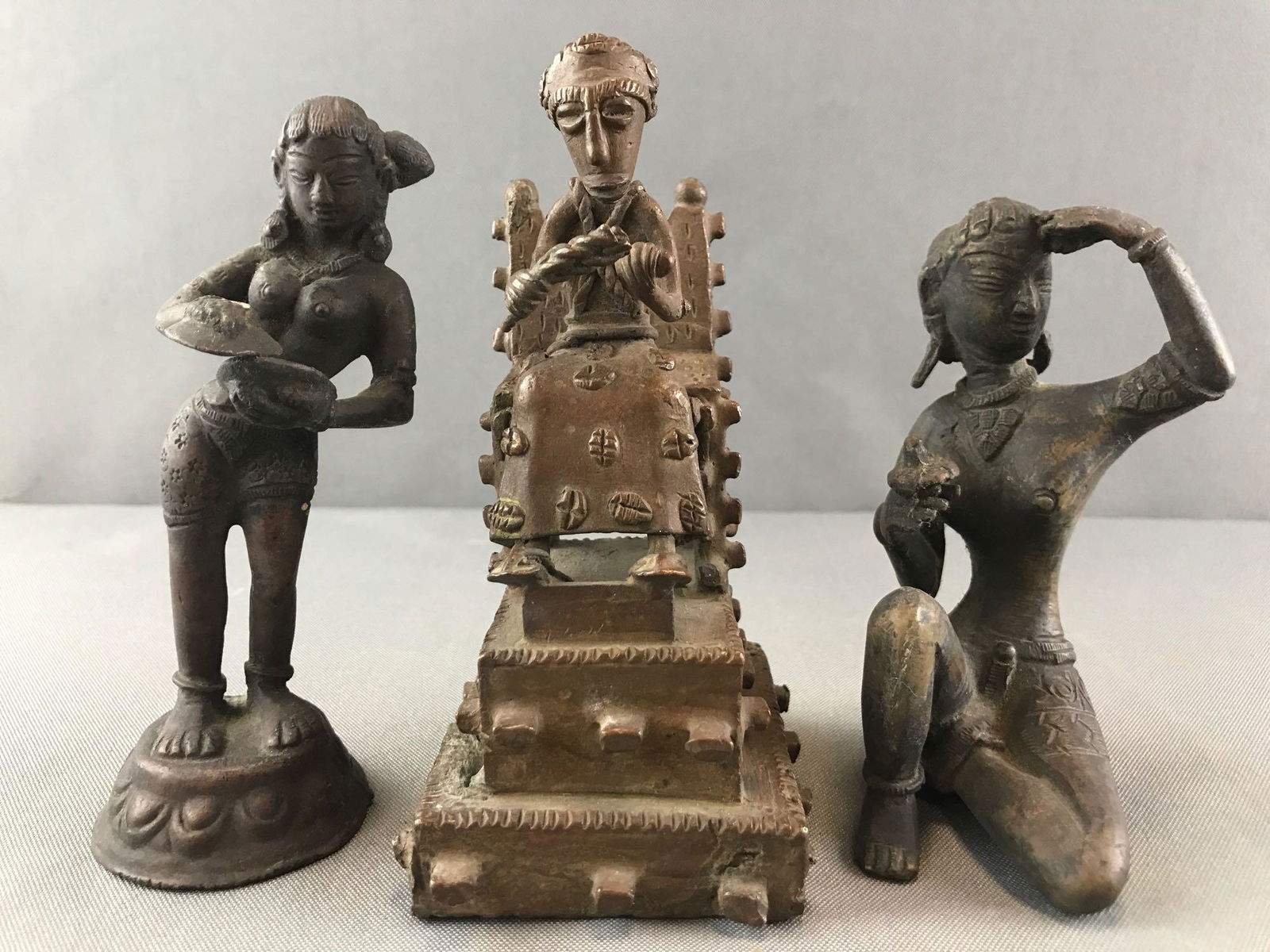Collection of 3 : Metal Statuettes - Ethnic (1 of 8)