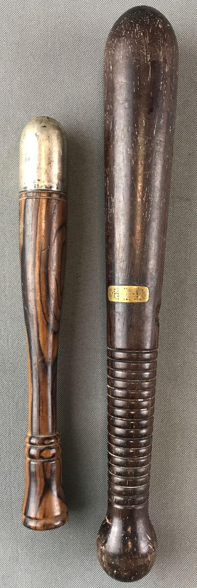 Group of 2 : Vintage/Antique Wooden Batons (1 of 4)