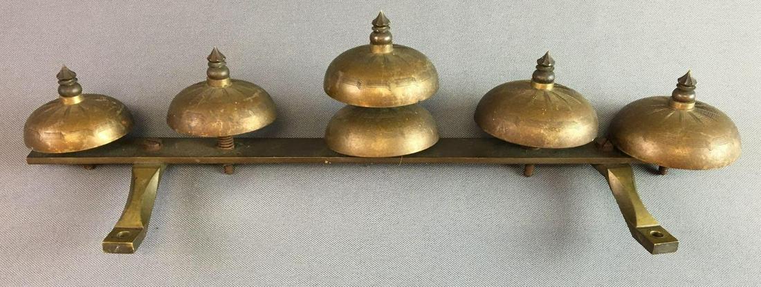 Antique Brass Sleigh Chime Clapper Carrige Bells (1 of 5)