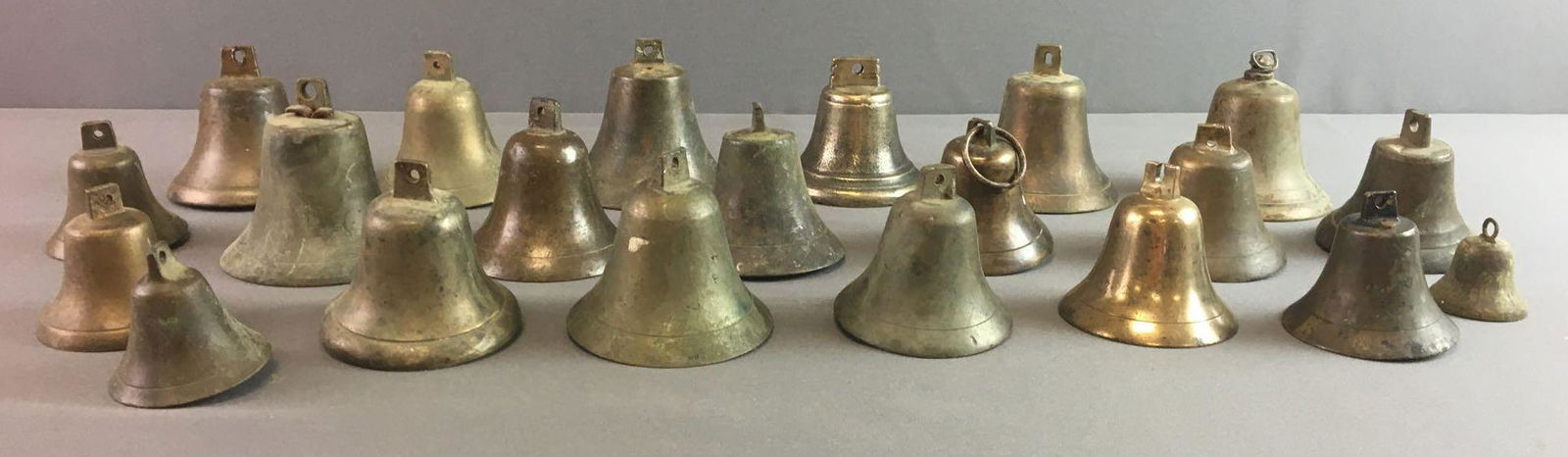 Group of 21 : Antique Brass Bells (1 of 7)