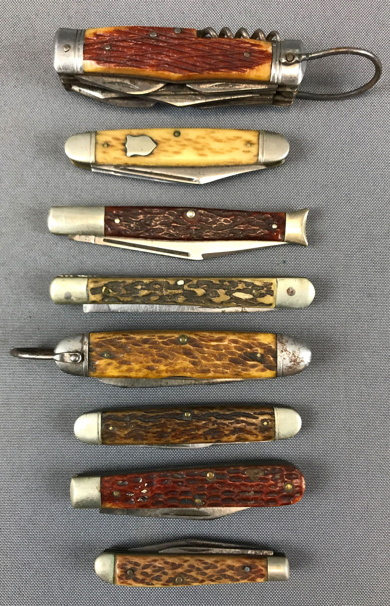 Group of 8 : Vintage Pocket Knives (1 of 2)