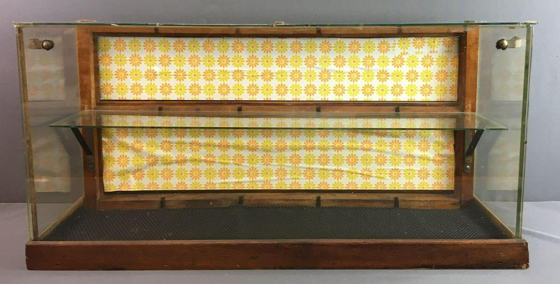 Antique Wood and Glass Tabletop Showcase (1 of 3)