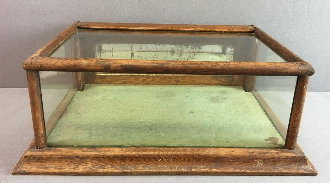 Antique Wood and Glass Tabletop Showcase (1 of 4)