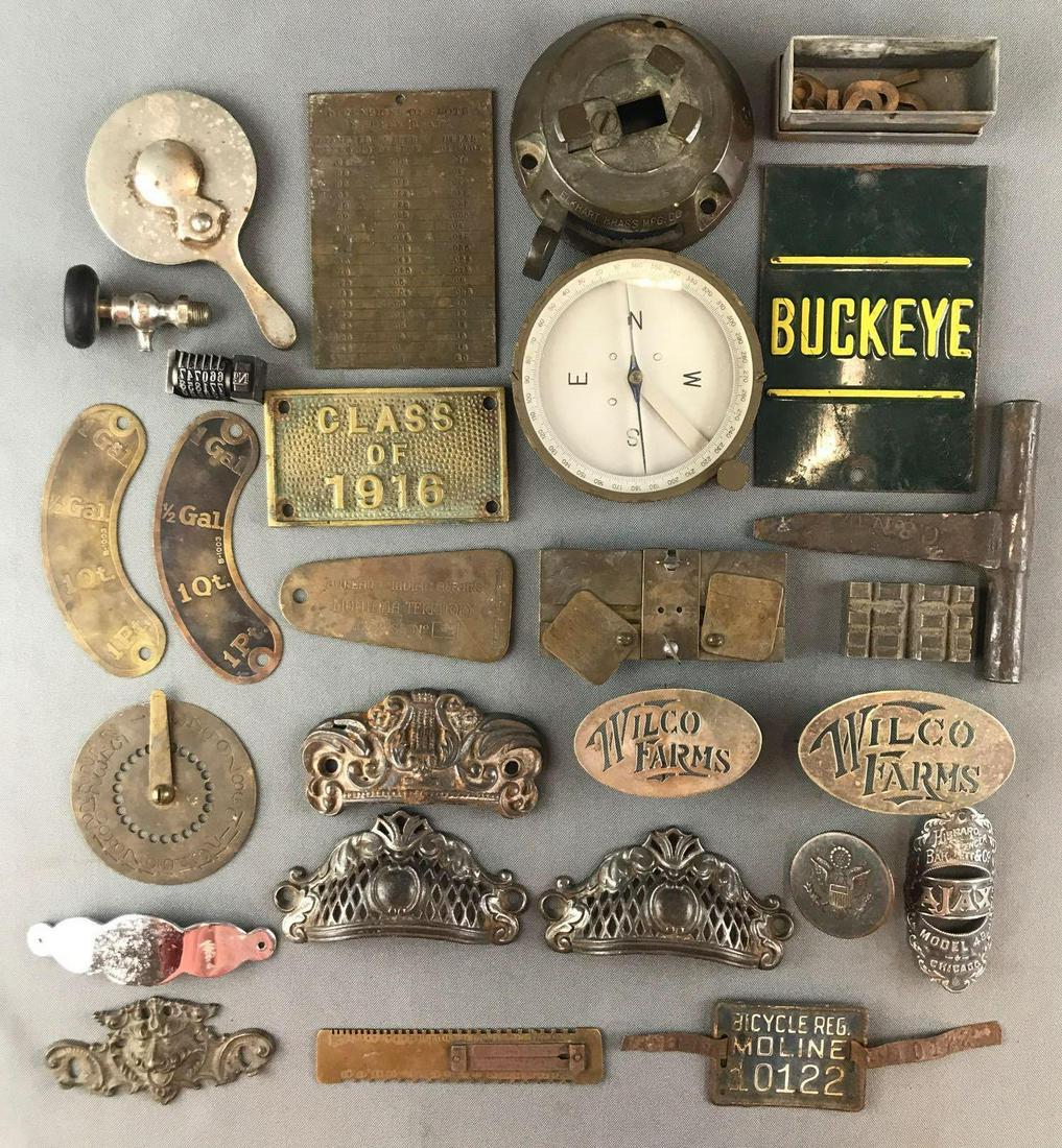 Group of 20+ Pieces : Assorted Vintage Tools, Signs, (1 of 8)