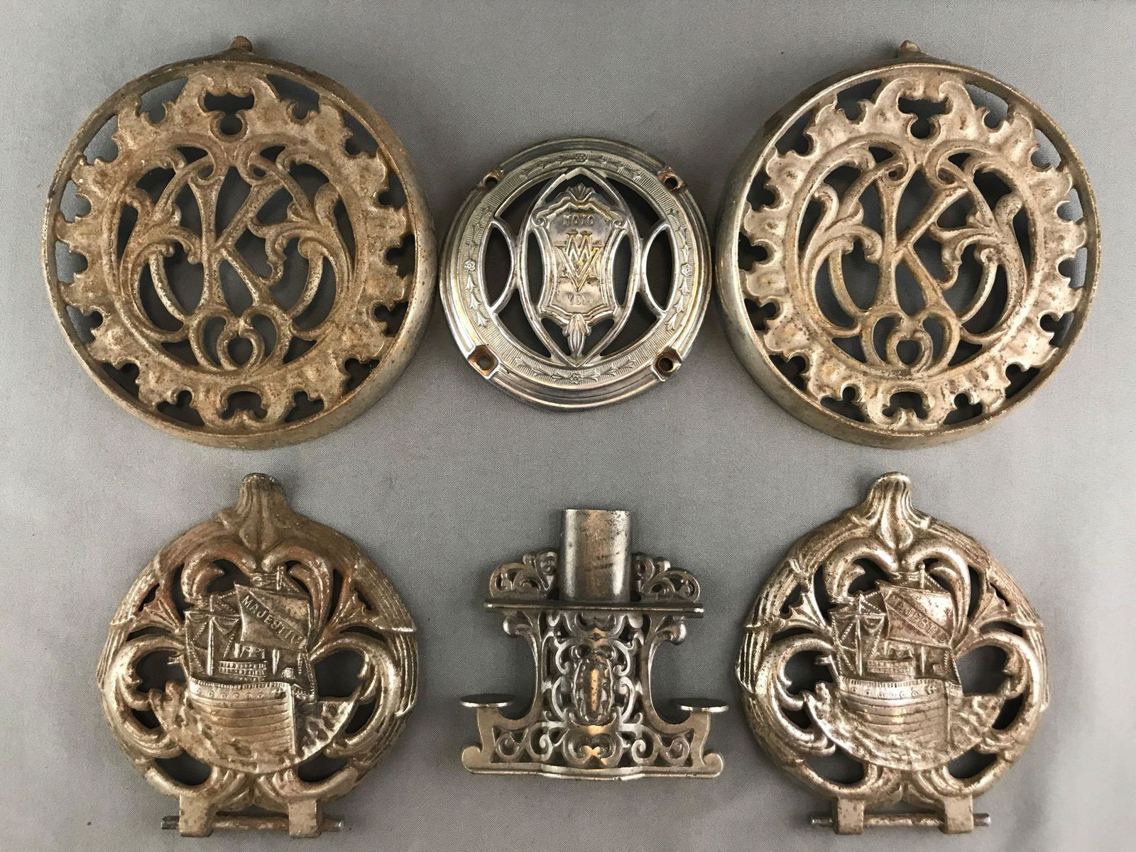 Group of 6 : Vintage Metal Covers - "Moto-Vox" (1 of 6)