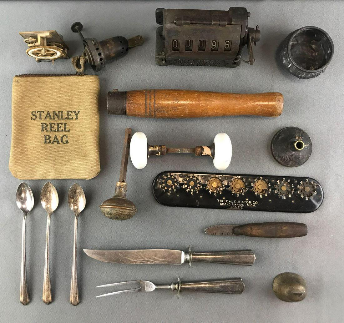 Group of 17 Pieces : Assorted Vintage Tools, Hardware, (1 of 6)