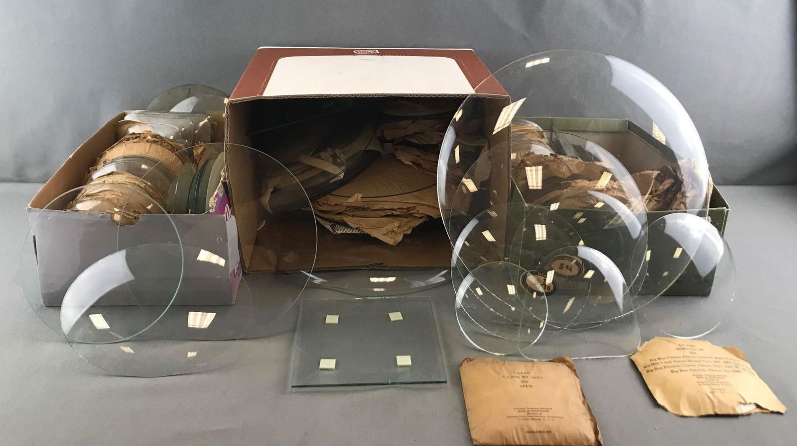 Large Assortment of Convex Clock Glass (1 of 7)