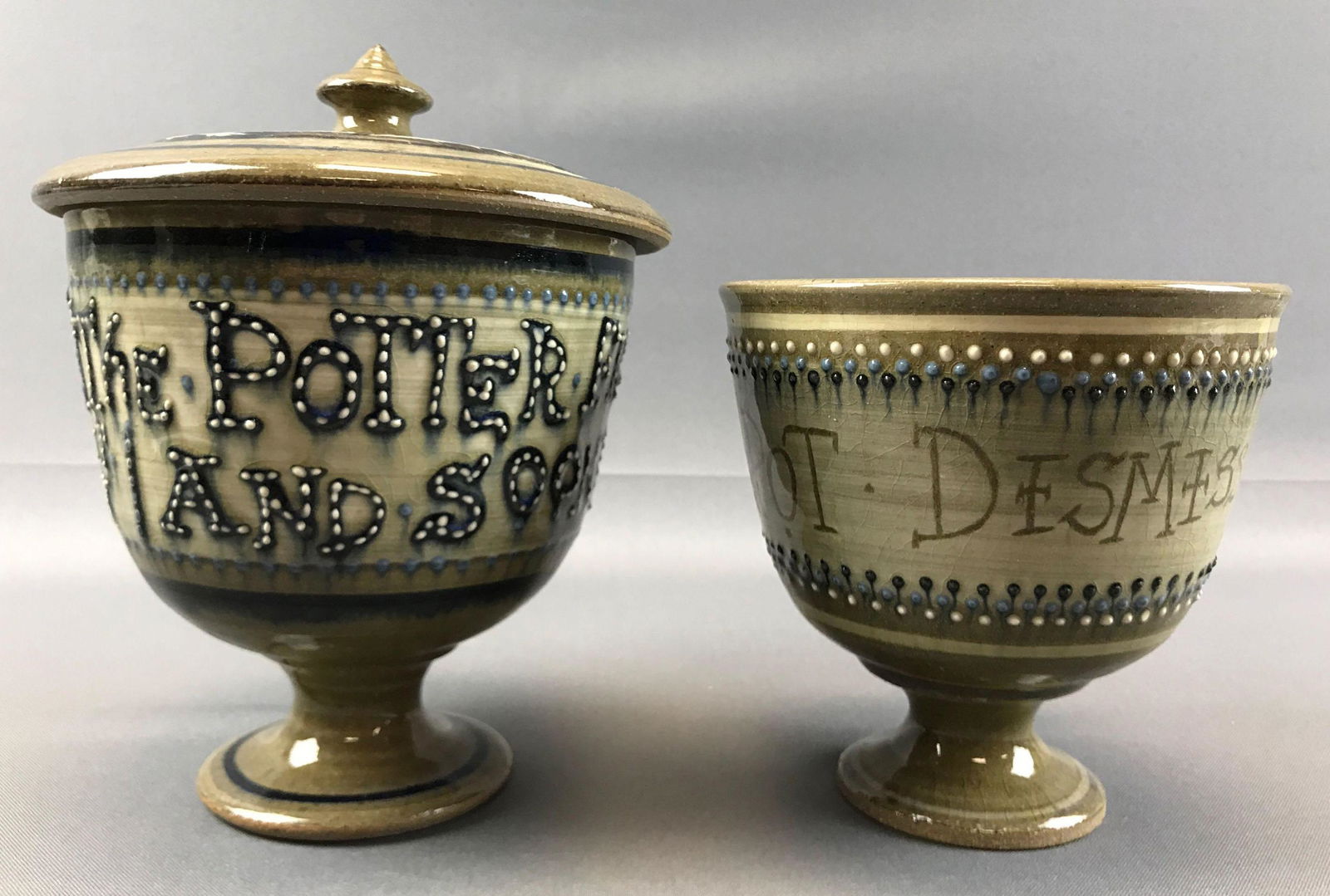 Lot of 2 : Pottery Pieces w/Sayings (1 of 6)