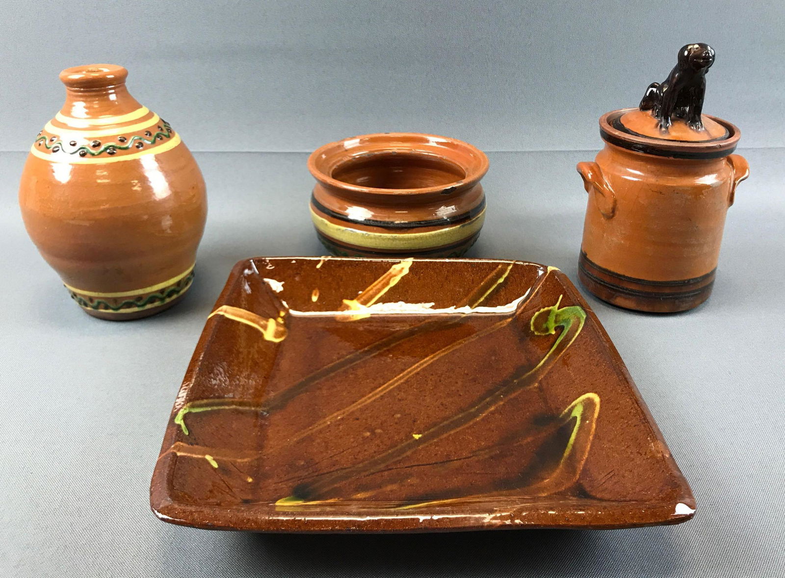 Group of 4 : Handcrafted Pottery Items (1 of 9)