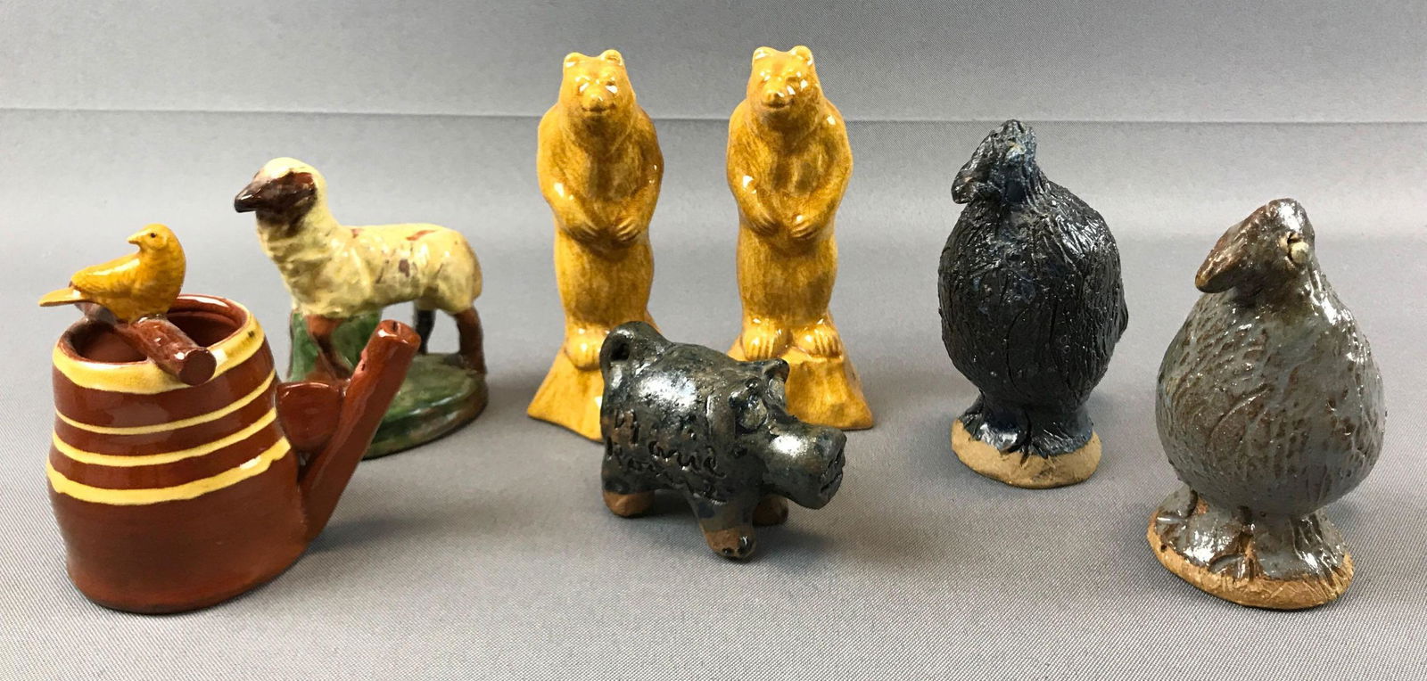 Group of 7 : Pottery Animals (1 of 8)
