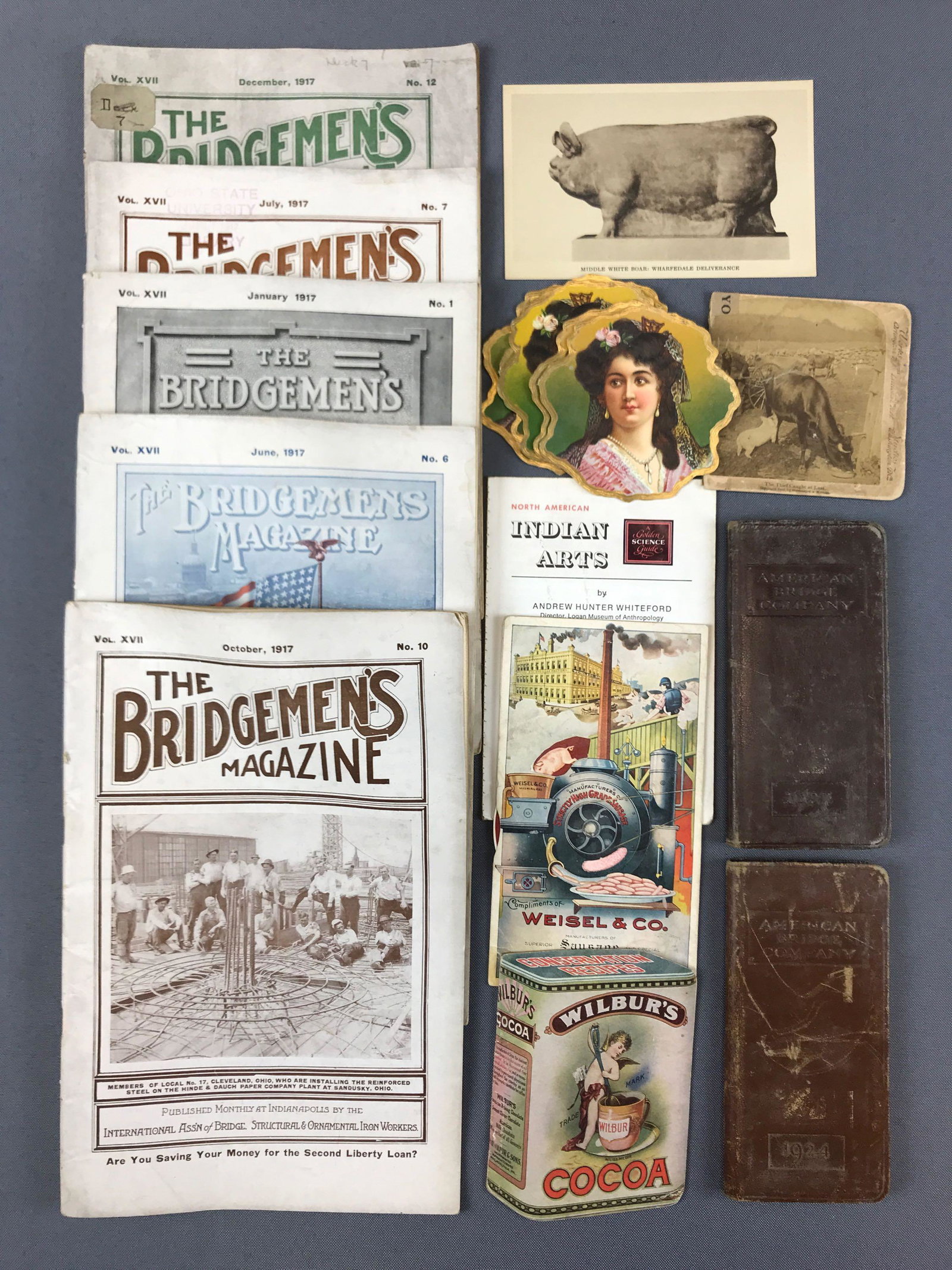 Collection of Antique (1910s) Ephemera : Magazines,: The Bridgemen'sMagazine, dated 1917.