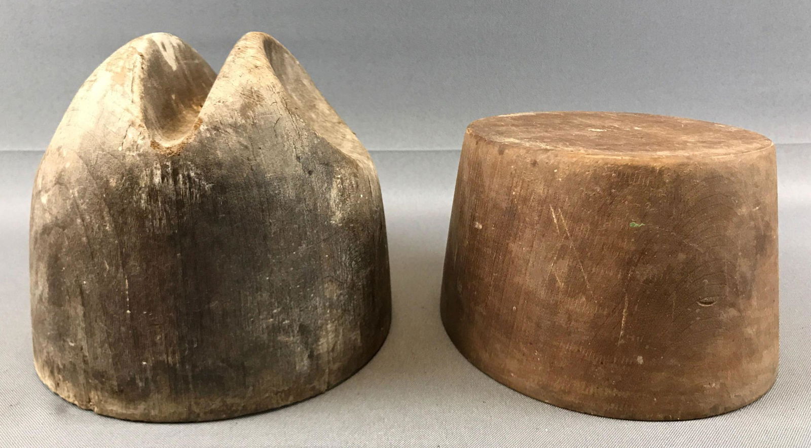 Pair of Wooden Hat Blocks (1 of 4)