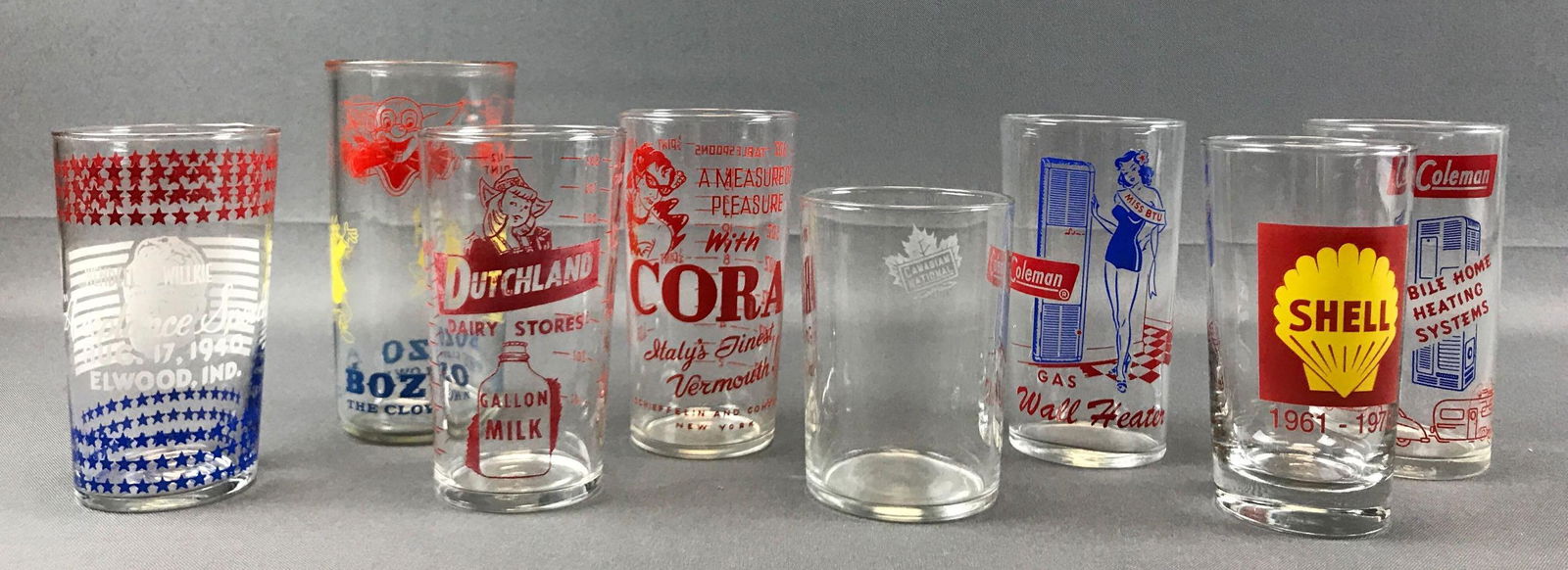 Group of 8 : Vintage Drinking Glasses - Wendell (1 of 10)