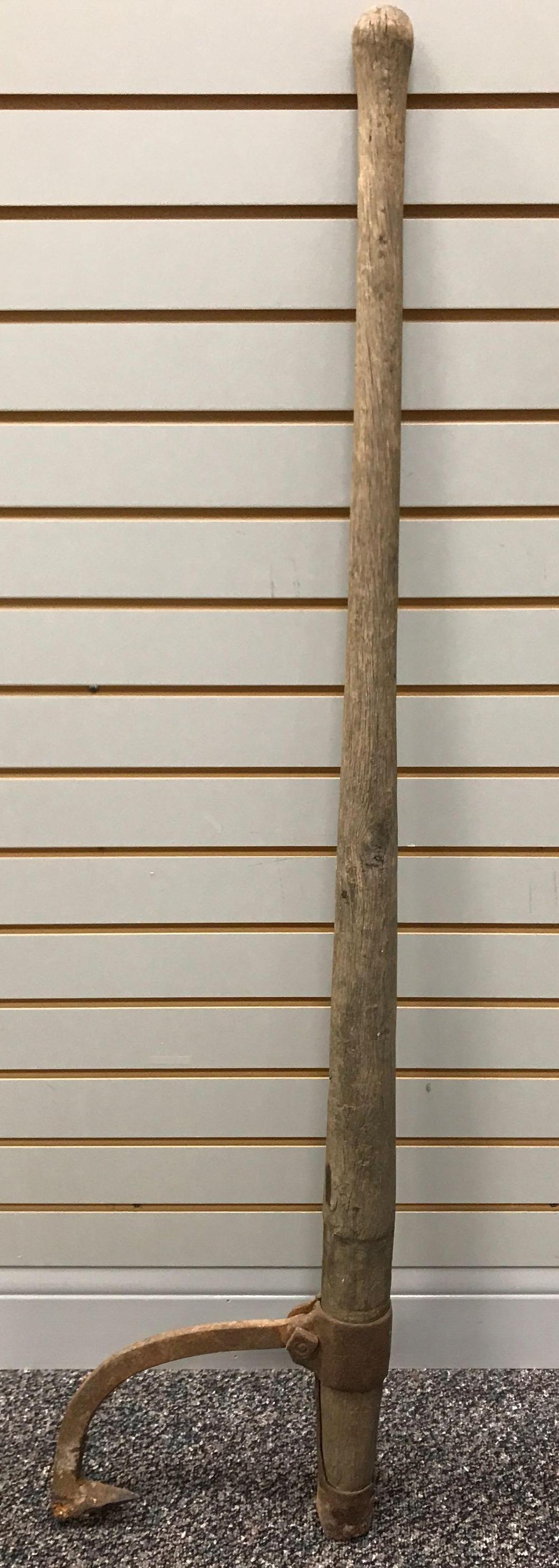 Vintage Logging Tool : Wooden Handle Cant Hook (1 of 3)