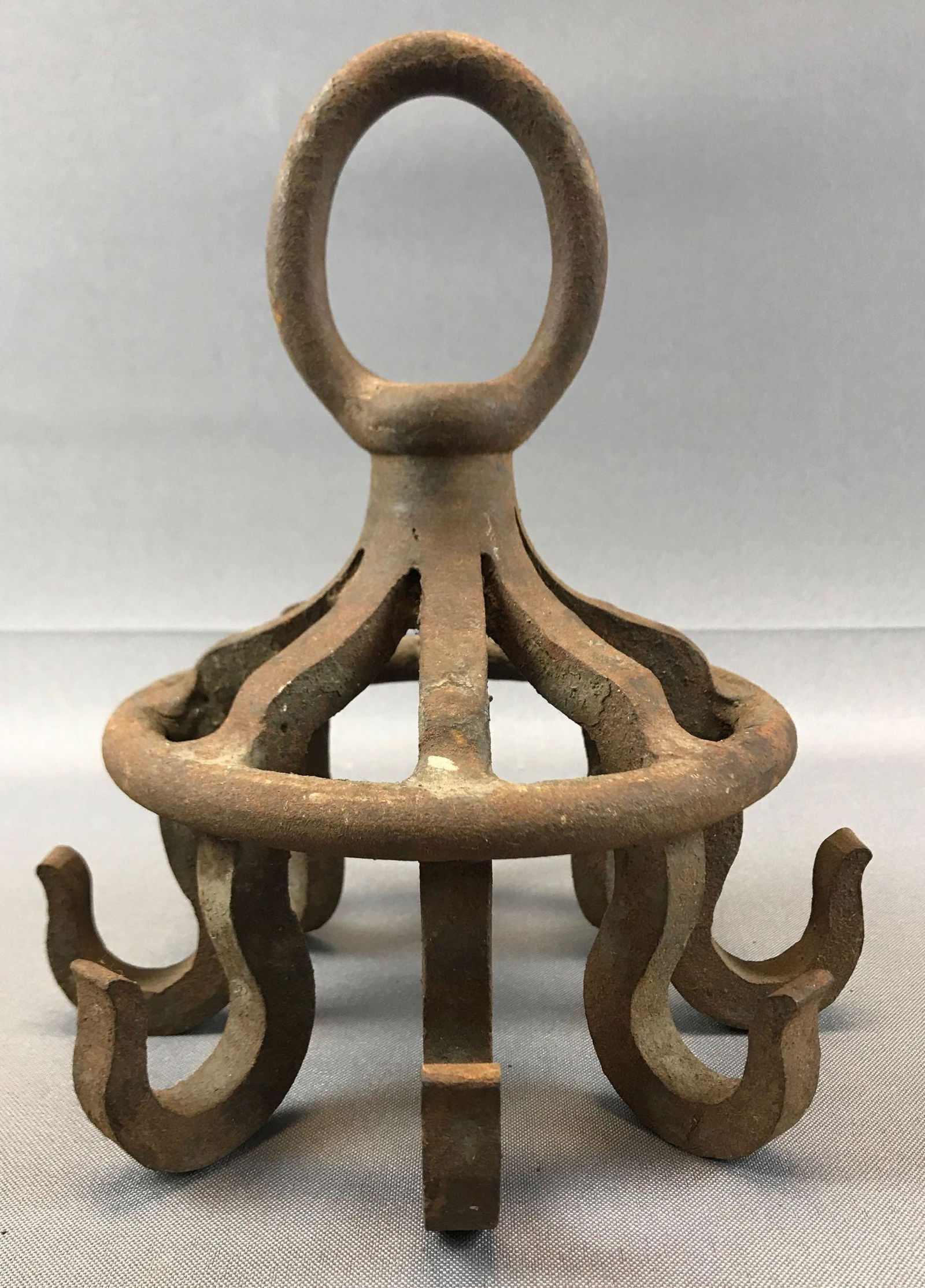 Antique Cast Iron Multi- hook: 8.5 inches tall