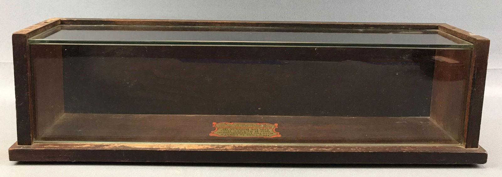 Antique Glass and Wood Countertop Display Showcase - (1 of 5)