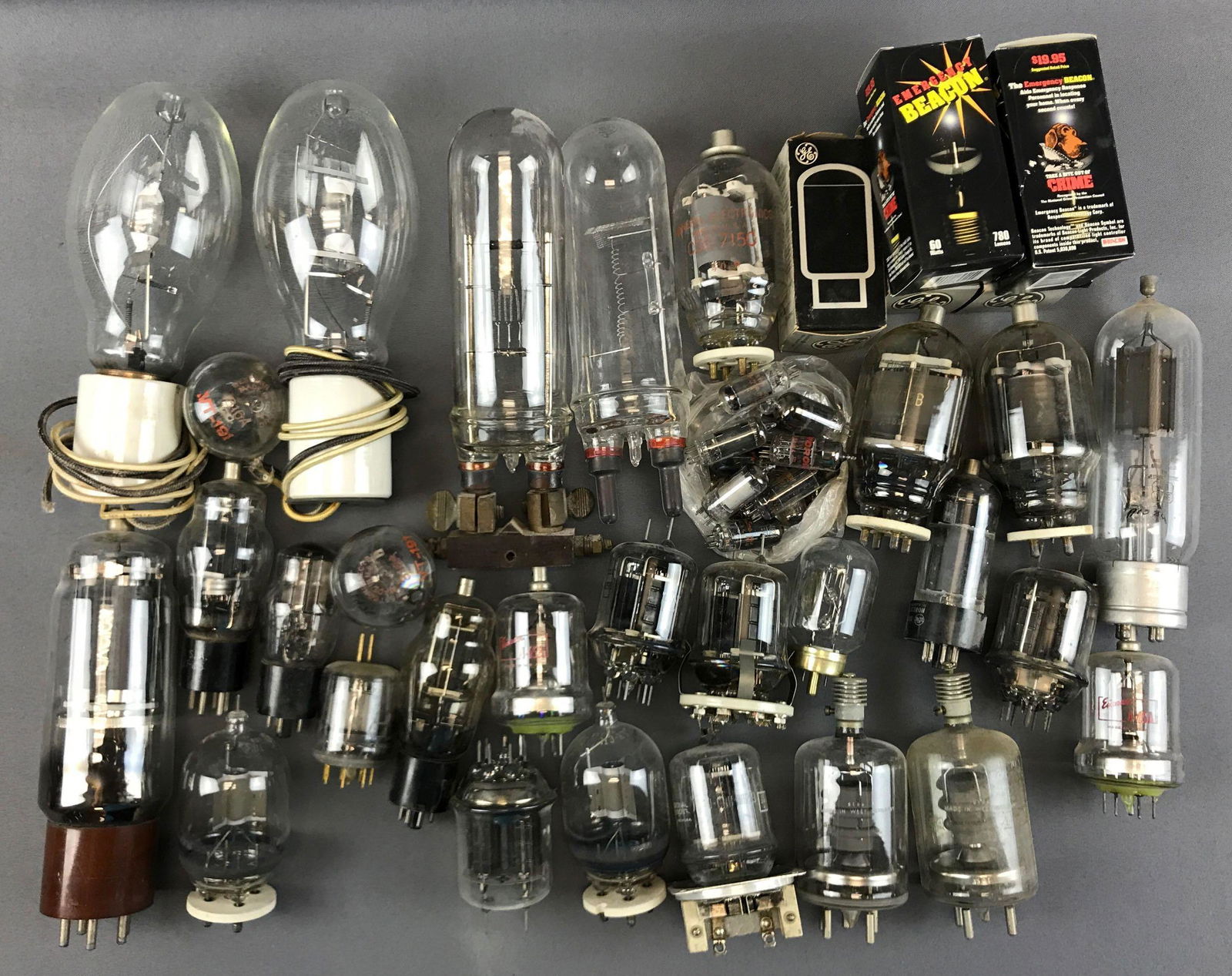 Group of Vintage Electric Vacuum Tubes + Bulbs (1 of 4)