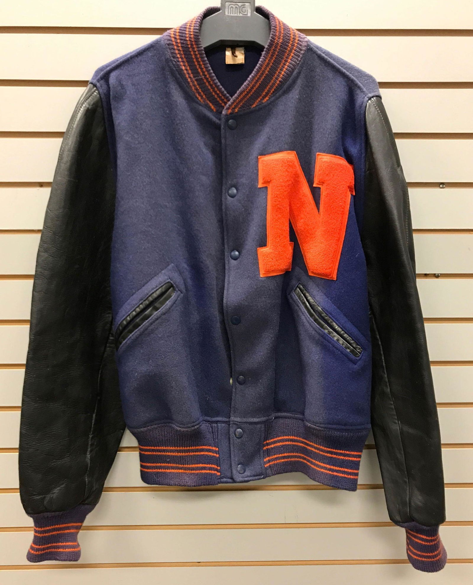Vintage Letterman Jacket w/ Leather Sleeves (1 of 5)