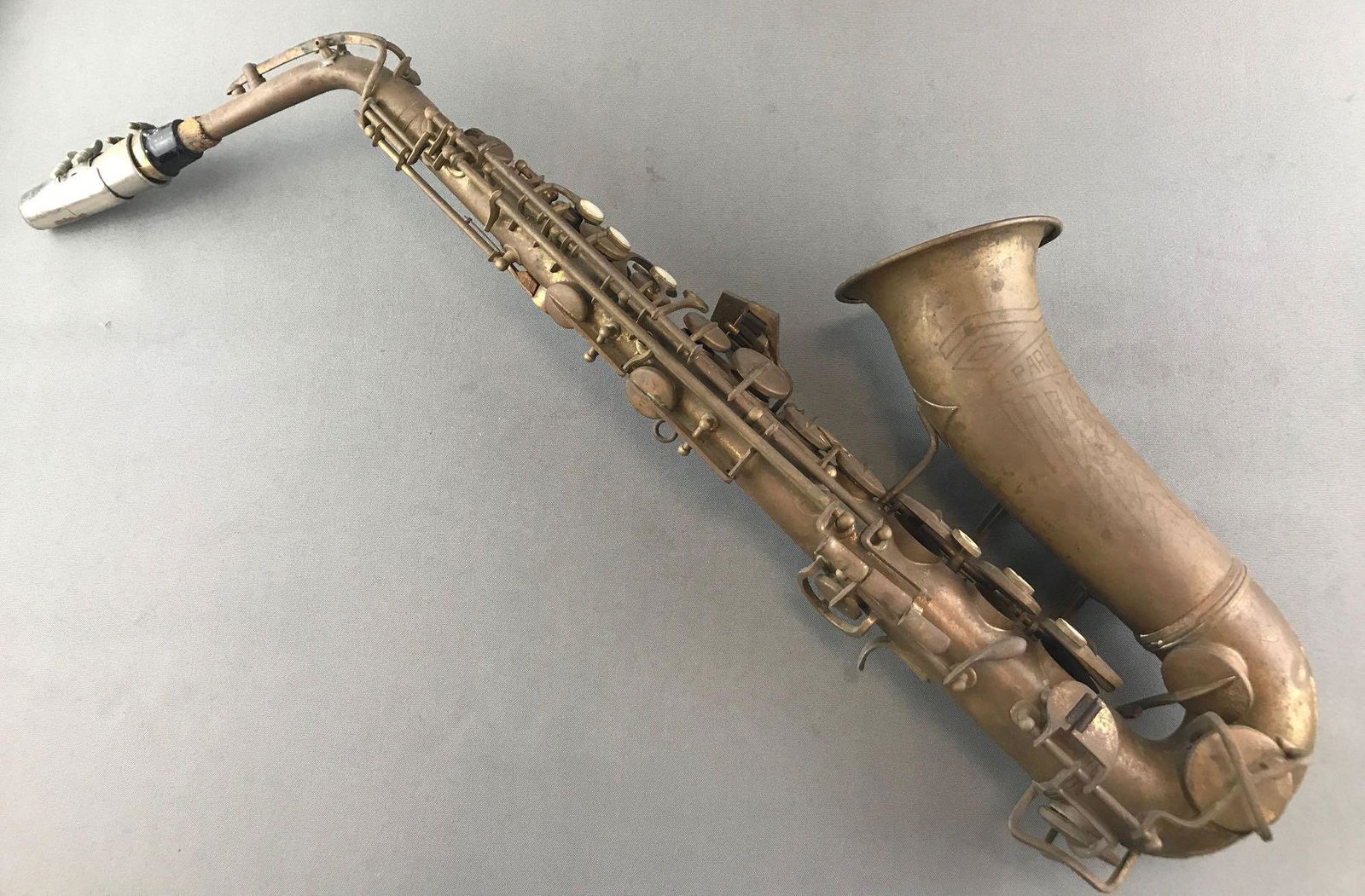 Antique Saxophone - Marked "Pare Italy" (1 of 7)